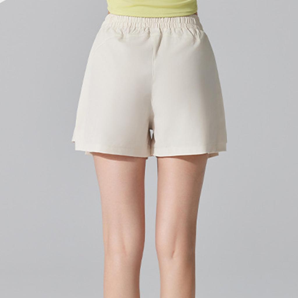 Women's  Running Shorts Workout Sport Layer Active Shorts With Pockets