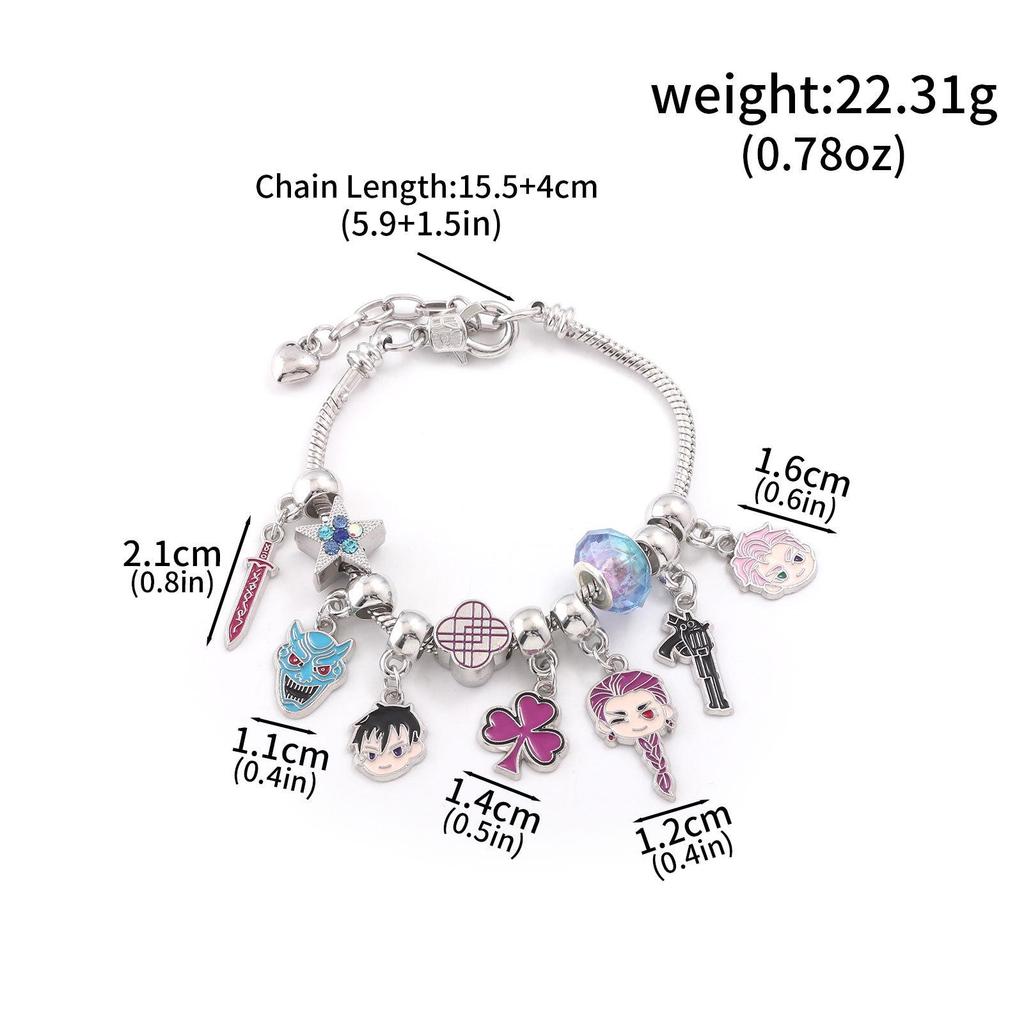 Anime K-POP Dämonenjägerin Anhänger Perlen DIY Armband