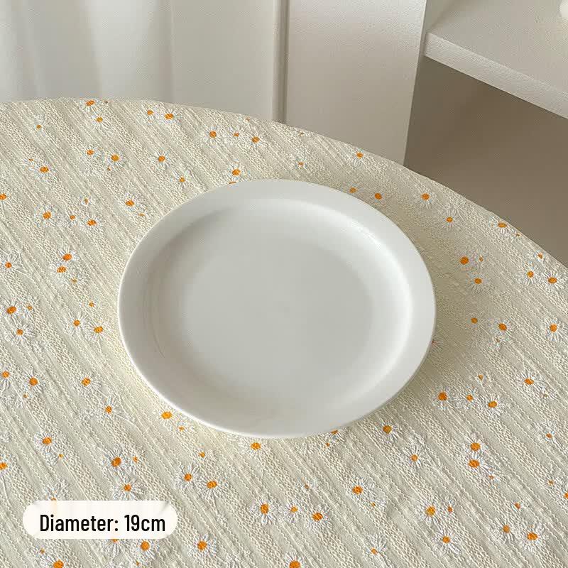 Deouxingguang Minimalist White Ceramic Plates