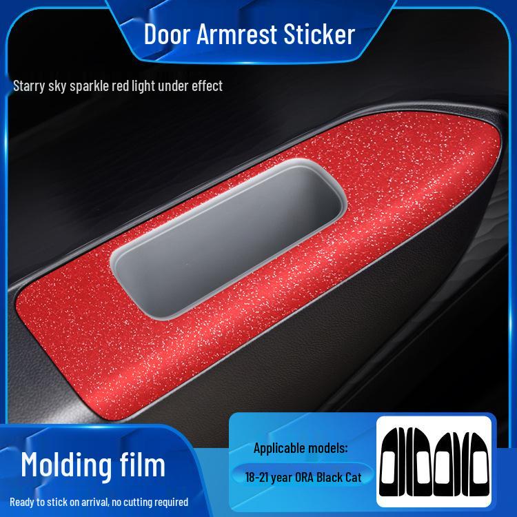 Starry Sky Film for ORA Black/Good Cat Interior Frosted Wrap Sticker Replacement