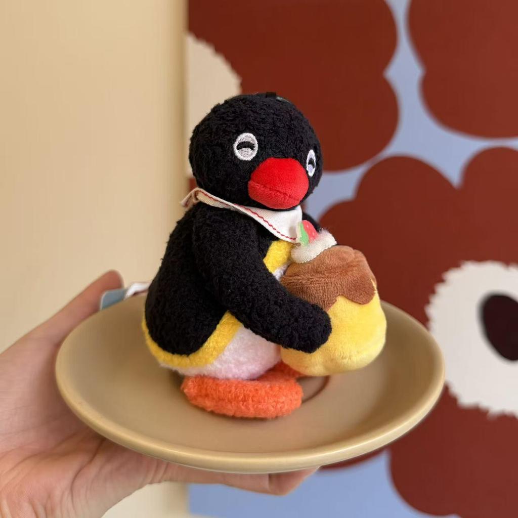 Genuine Penguin Family Bag Charm - Autumn/Winter Series Plush Toy Keychain