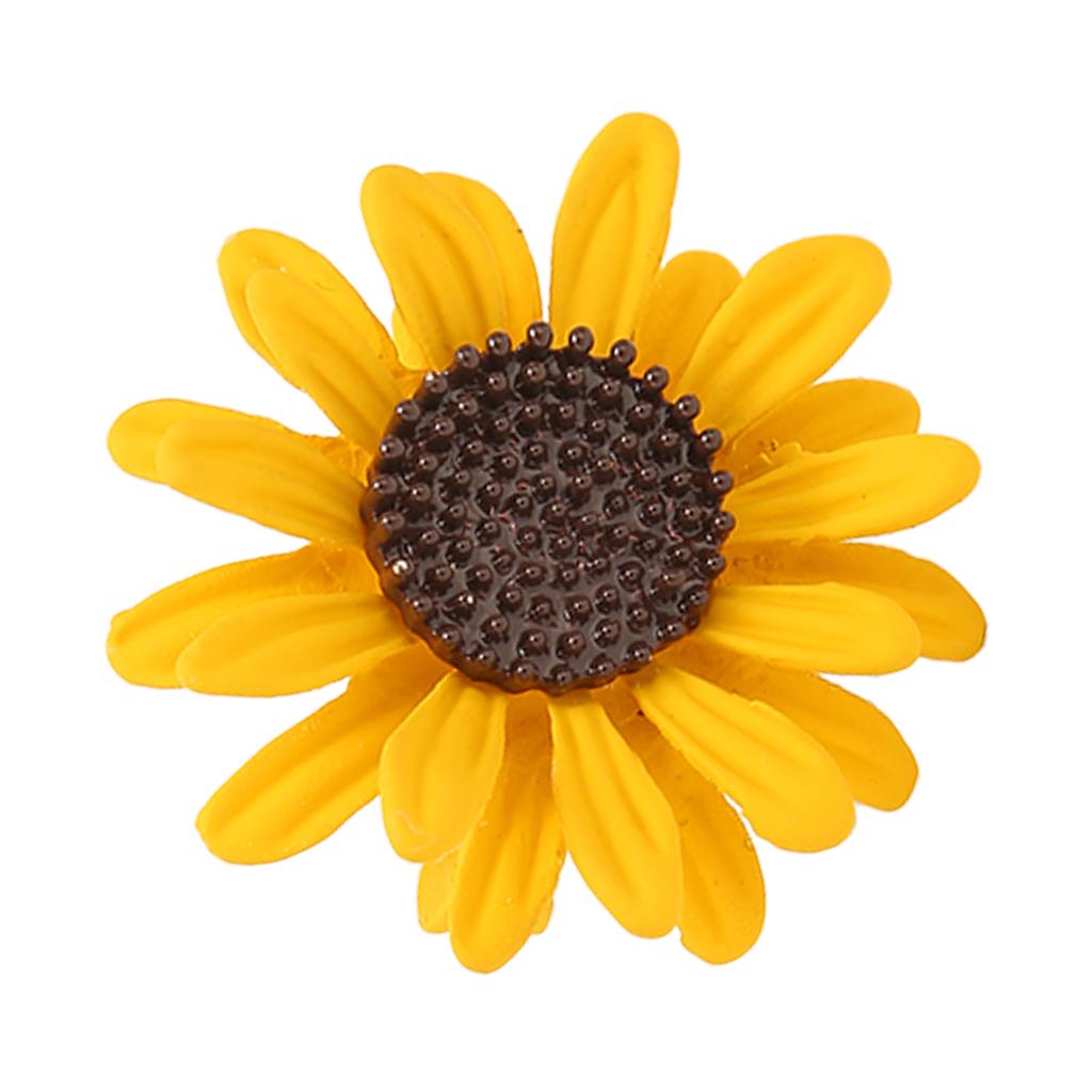 Cute Sunflower Brooch Elegant Alloy Women Lapel Pin Clothing Collocation Accessories for Backpack Suit