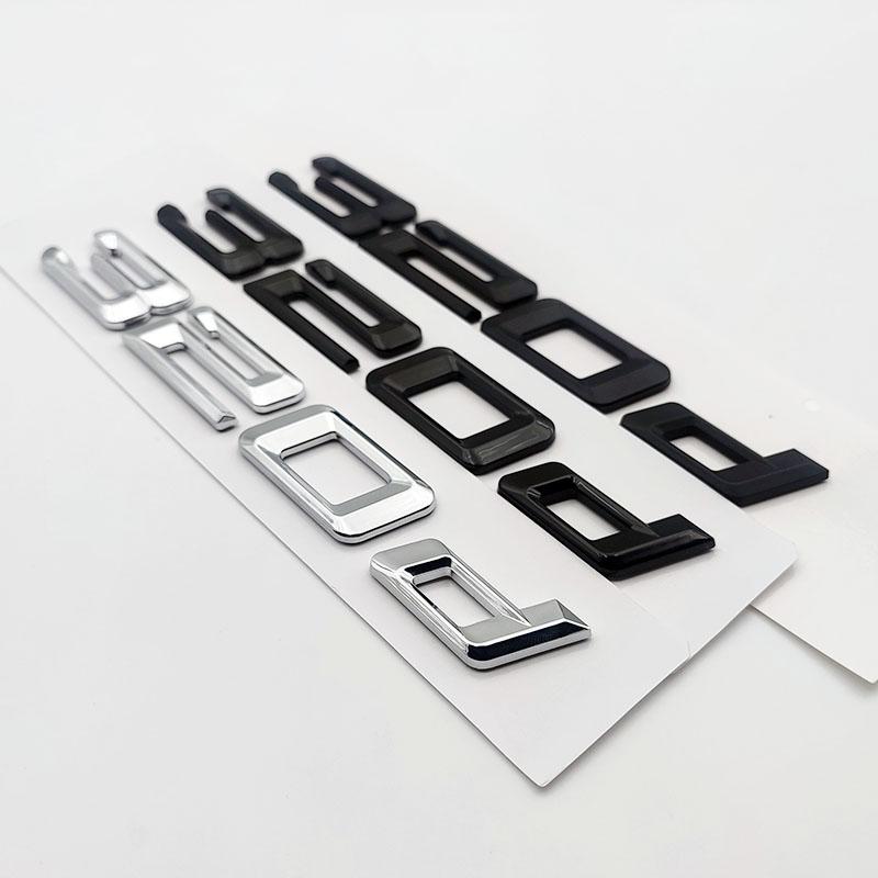 3D ABS Chrom Matt Schwarz Logo 320d Emblem Buchstaben Auto Kofferraum Aufkleber 320d Zubehör