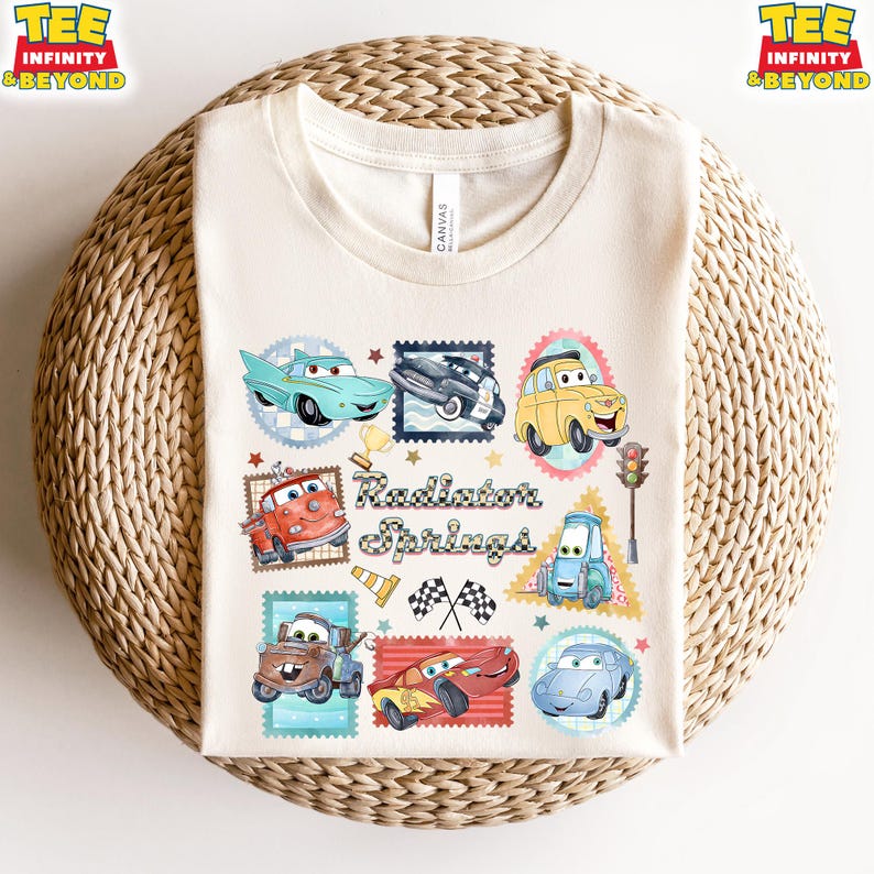 Disney Pixar Cars Family Shirt, Radiator Springs Shirt, Disney Vacation Shirt, Cars Movie Shirt, Cars Characters Matching Disney Trip Shirt 140