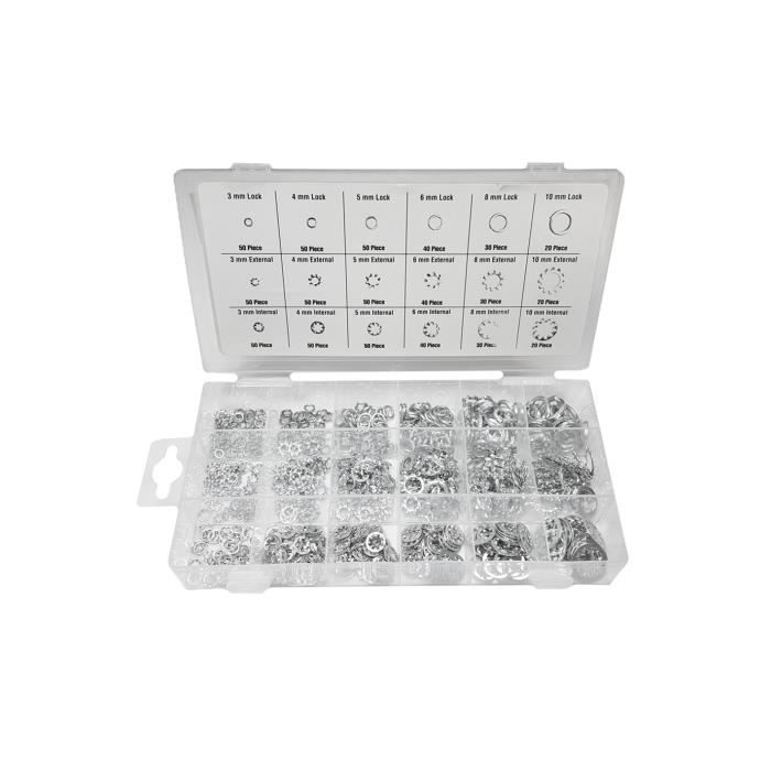 Assortiment 720 Rondelles Métalliques