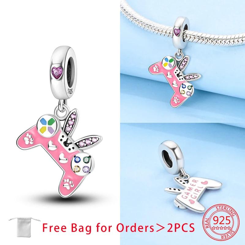 Daily Necessities Mug Game Machine Sound Car Donuts Bead Charms Copper Charm Bead Charms Pendant Compatible With Authentic Bracelets Making Jewellery
