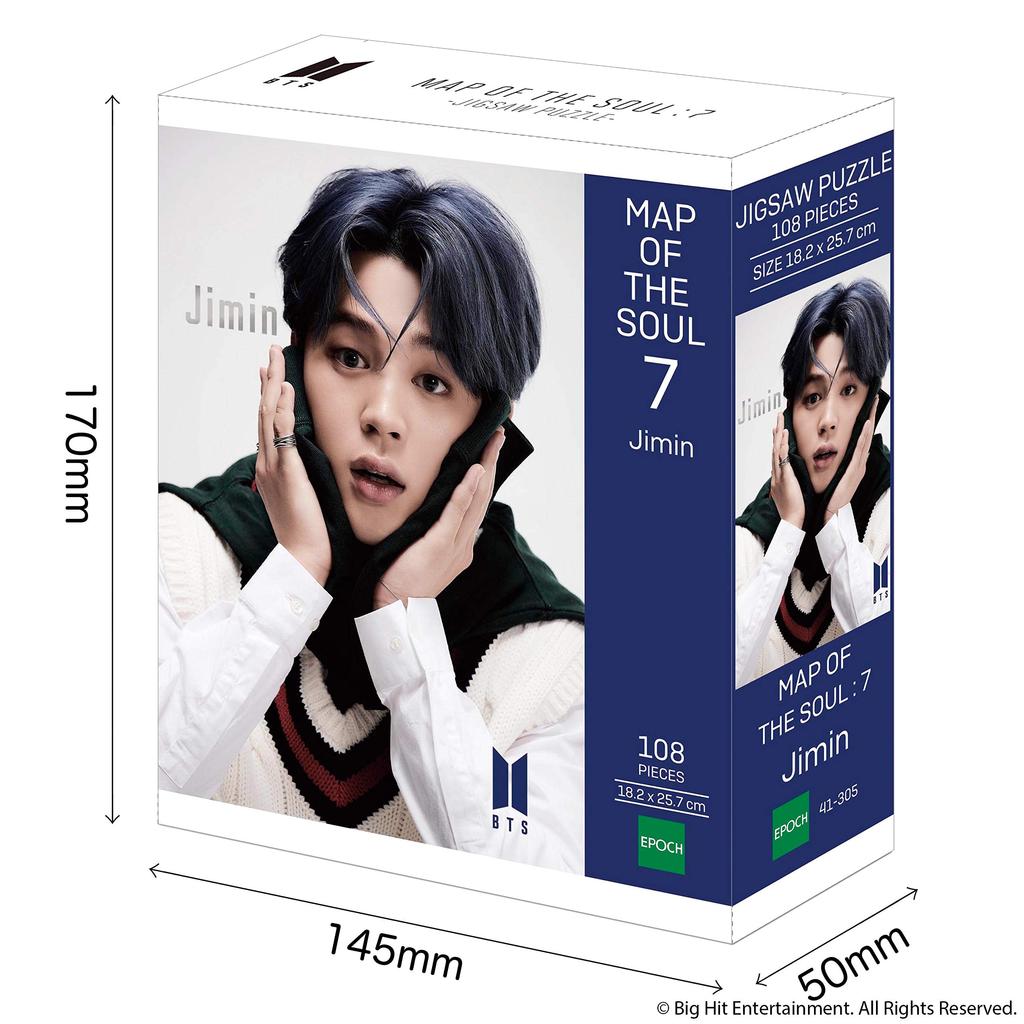 Epoch Jigsaw Puzzle BTS MAP OF THE 7 x with and Spatula 108-Piece SOUL -JIMIN- (18.2 25.7 cm) 41-305 Self-Adhesive