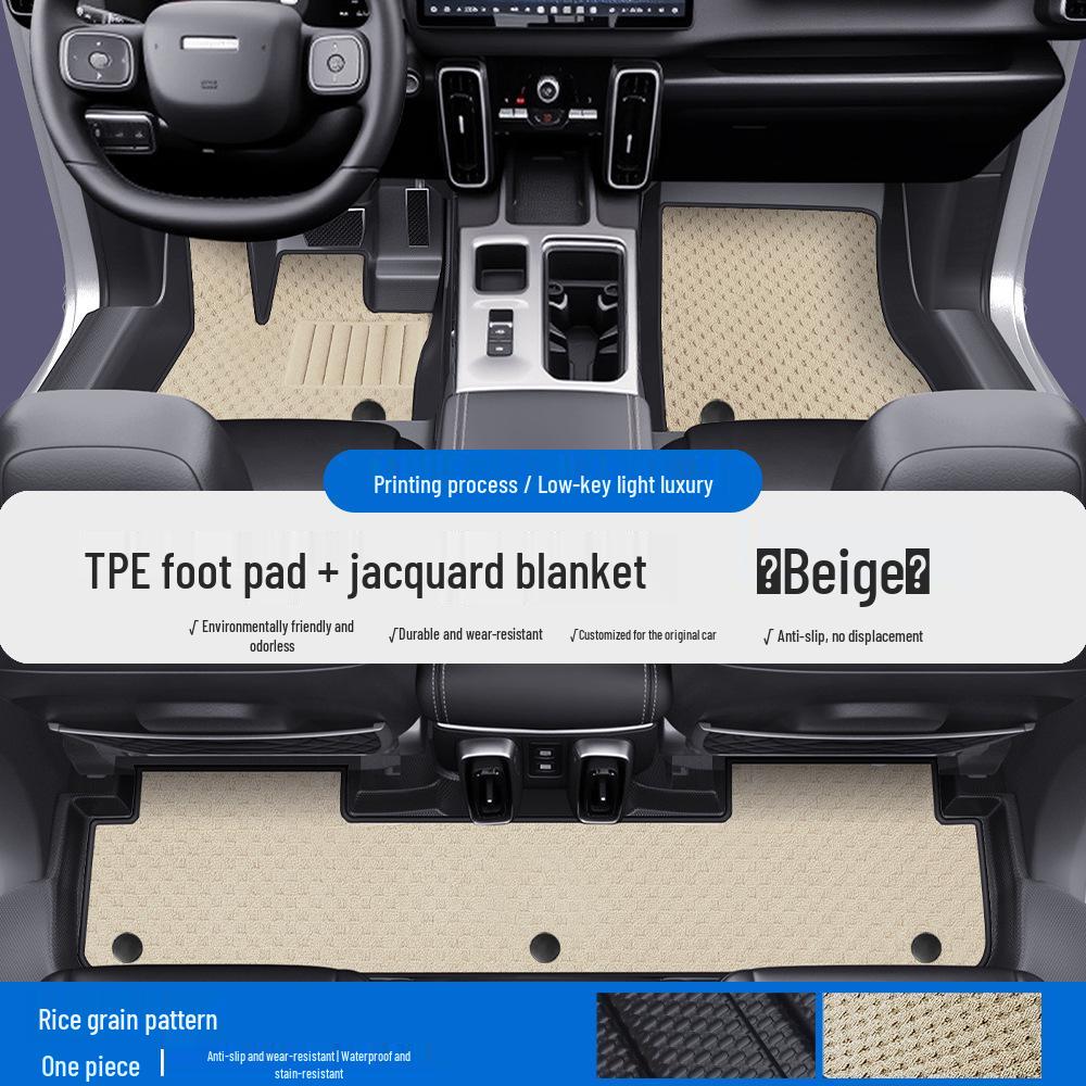Haval Big Dog, Xiaolong MAX F5, F7X, Menglong TPE Car Floor Mats with Door Sill Coverage