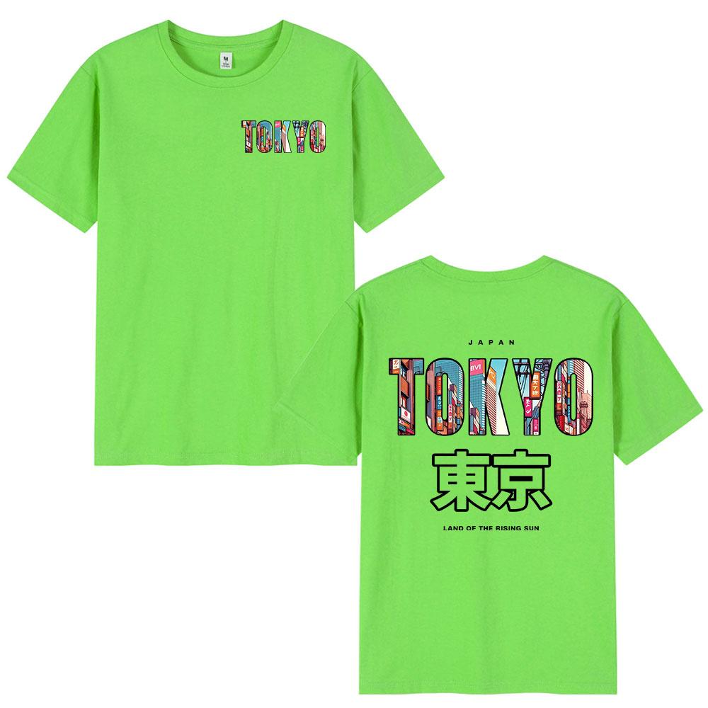 Japan Tokyo Printed T Shirts Unisex Women Clothing Fashion Vintage Short Sleeve Tshirt 100 Cotton Short Sleeve T Shirt Streetwear