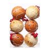 Festival Charm 6 Pieces Christmas Tree Ornament with Elegant Color Gingerbreads Patterned Shatterproof Decoration
