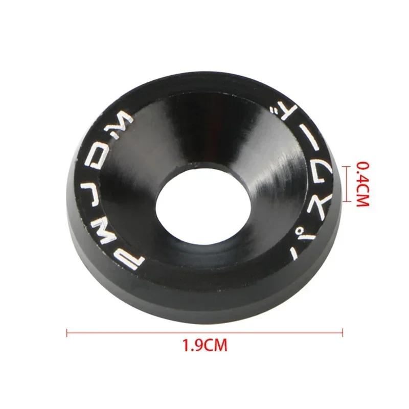 10Pcs M6 Car Modified Fasteners Fender Washer JDM Screw Gasket  Aluminum Mudguard Bumper Engine Concave Screws Car Accessories