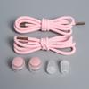 1Pair NEW Round Elastic Laces Sneakers No Tie Shoe Laces  Colorful Spring Lock Shoelaces Without Ties Kids Adult Quick Shoelace