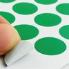 Colorful Round Dot Self-Adhesive Label Stickers: Red, Yellow, Blue, Green, White - Blank Paper for Marking
