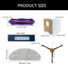 Replacement Parts for S8/S8+ Vacuum Cleaner Accessories Main Brush Side Brushes Mop Cloth Pads Vacuum Dust Bags Filter