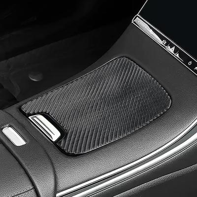 Car Accessories Control Storage Stowing Tidying Box Panel Cover Carbon Fiber Decoration For Mercedes Benz C Class W206