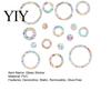 Home Window Decoration 16Pcs Decals to Prevent Bird Strikes, Clings for Birds Circles Style Rainbow Privacy Film Alert Static Glass Reminder Sticker,