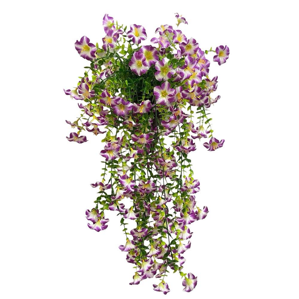 Accessoires Plante Grimpante Belle de Jour Réaliste Guirlande de Plantes Multicolore Ornement à Suspendre au Mur