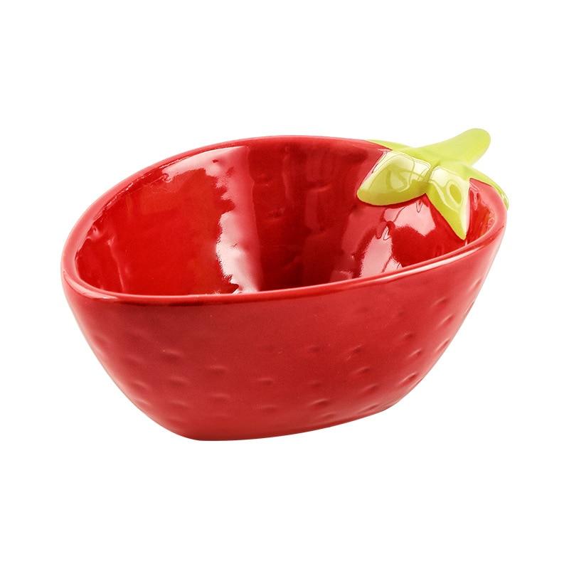 

Kawaii ceramic bowl shaped fruit strawberry bowl rice bowl salad bowl salad bowl serve snack bowl salad with cognac Restaurant Kitchen bowl | bowling