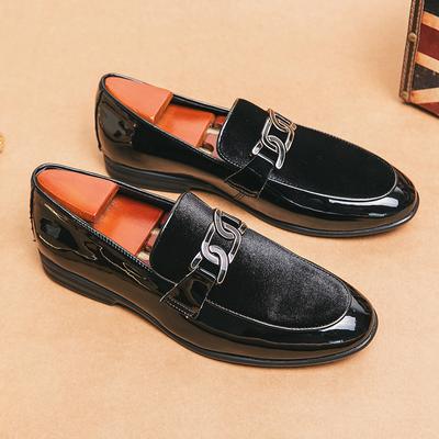 Italian Fashion Leather Shoes Moccasins For Men Casual Man Shoe Business Male Formal Pointed Fashion Wedding Black Skin Zapatos