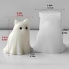Cute Animal Puppy Kitten Spooky Silicone Mold DIY Ghost Aroma Candle Plaster Decoration Mould Halloween Candle Making Molds