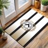 "Udinese Calcio Logo with Stripes" Patterned carpet, non slip mat suitable for living room and bedroom sofas