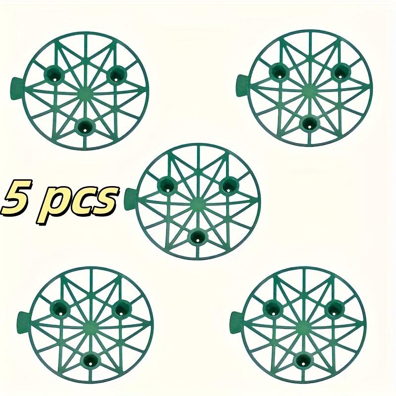 

5 шт. Прочные пластиковые держатели для садовых инструментов - Устойчивый к коррозии поднос для фруктов для поддержки арбузов и дынь, не требует электричества зелёный