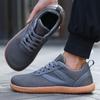New men's casual wide last shoes comfortable walking shoes wide head shoes breathable soft sole non-slip fly-woven sports shoes