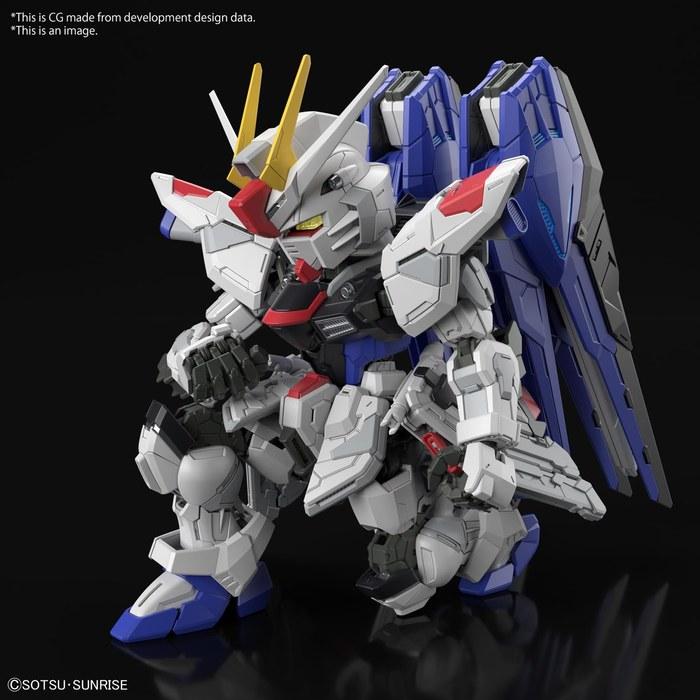 BANDAI SPIRITS MGSD Mobile Suit Gundam SEED Freedom Gundam Model Kit 2619354, Multicolor, 20x31x13cm