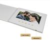 Multifunctional Commercial Wedding Video Invitation Linen Video Brochure
