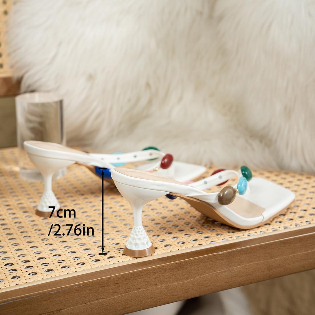 Fashion 2025 New Summer Fashion All-match Clip-toe Outdoor Slippers Women's High-heeled Sandals Women's Sexy Stiletto Party Shoes