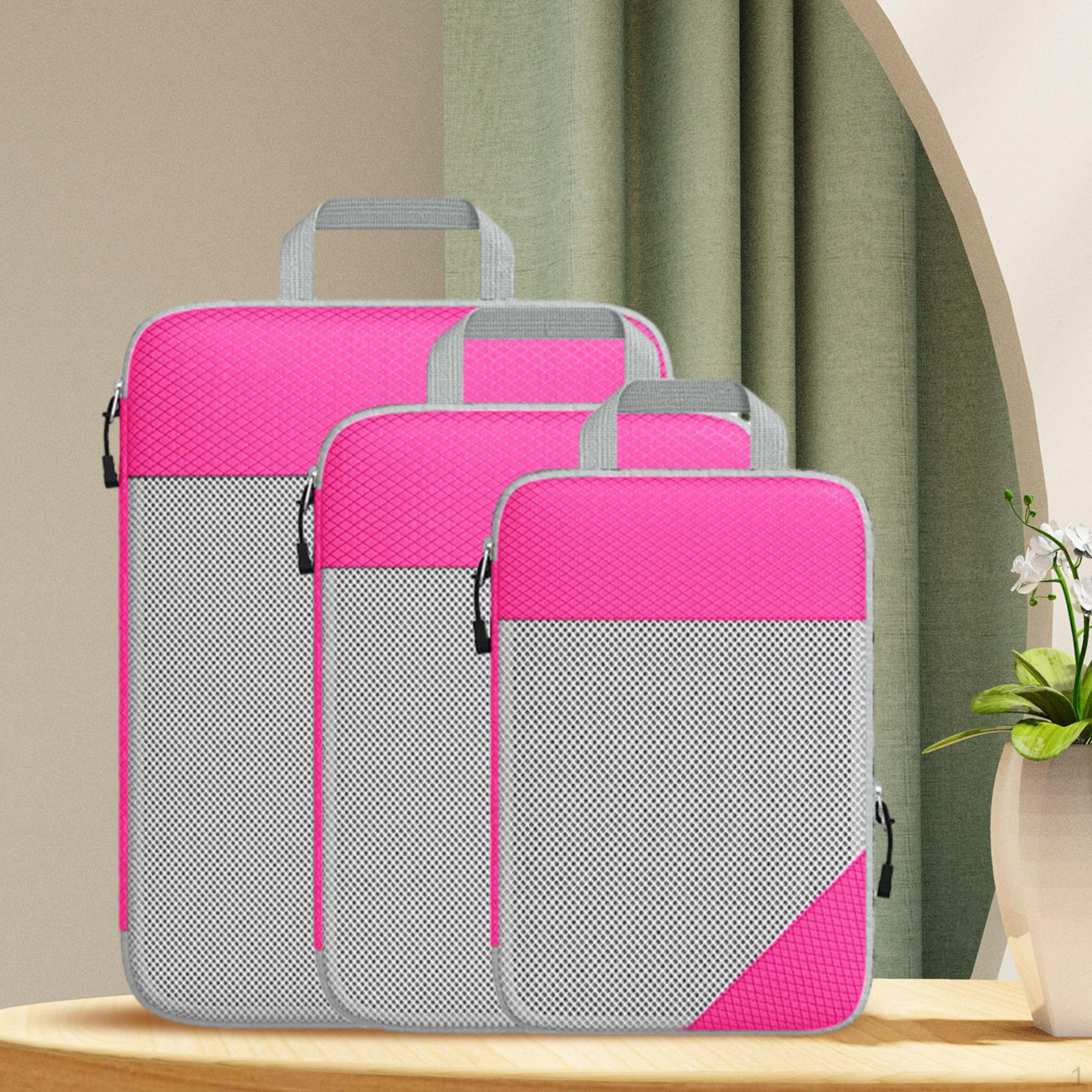 

3 упаковки компрессионных упаковочных кубиков, дорожные сумки для хранения, экономия места, кубики-органайзеры для