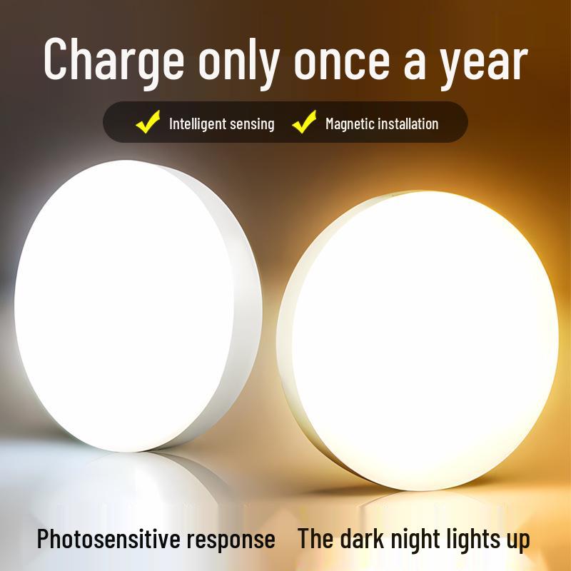 Motion Sensor Night Light: Rechargeable, Auto-On for Bedroom, Stairs, or Bathroom