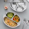 Camellia 304 Stainless Steel Divided Baby Food Bowl