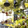 Creative Metal Copper Bells 6 Bells Handmade Outdoor Metal Wind Chimes Handmade Craft Gift Garden Hanging Decor for Outdoor