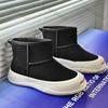 Men Leather High Top Snow Boots Fashion British Style Ankle Boots Men Autumn Winter Cotton Boot Anti Slip Outdoor Casual Shoes
