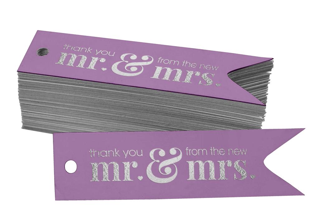 Inkdotpot Pack Of 100 Thank You From The New Wedding Favor Paper Tags Craft Real Gold Foil Hang