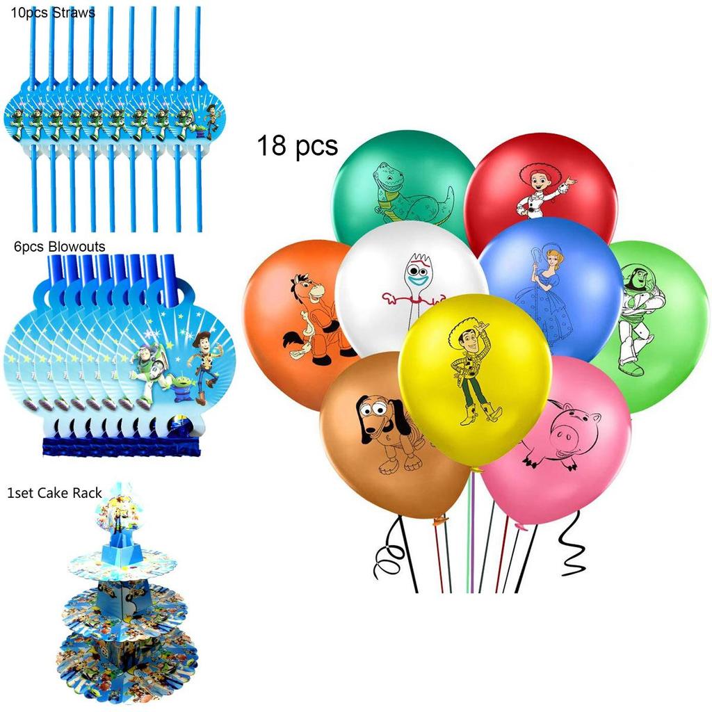 Toy Story Buzz Woody Bo Peep Birthday Party Supplies Featuring Colorful Plates Cups And Banners For Ultimate Celebration