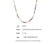 Bohemian Multi-Color Beaded Necklace with Glass Stones and Freshwater Pearls for Women