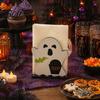Halloween Party Table Decor Ghost Wooden Napkin Holder, Cute Paper Towel Decorative Stand Stand, Freestanding Tissue Dispenser Organizer for