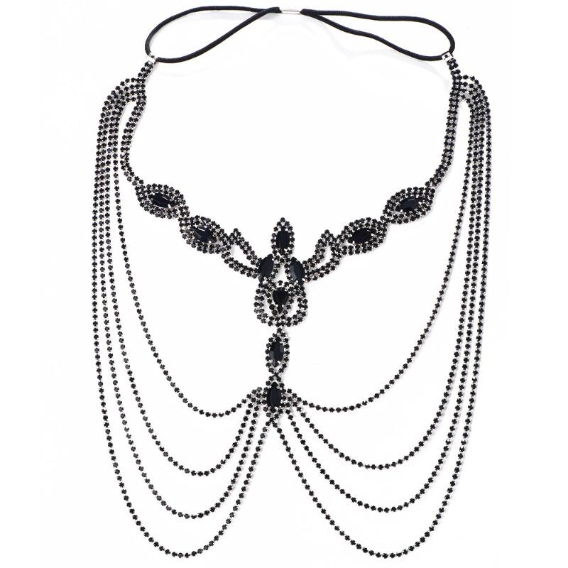 Maska z cyrkoniami, Przesadna maska z frędzlami na Halloween, Seksowna maska akcesoryjna