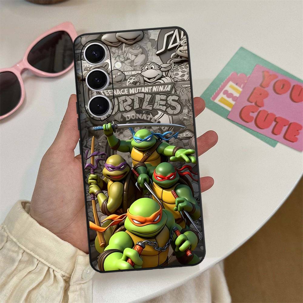 

Anime N-Ninja Cool T-Turtles Phone Case For Samsung S 24 fe 25 Ultra plus 20 lite 21 30 22 23 24 22 Ultra 5G Fundas Samsung S24
