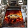 RB Leipzig Football Print Crystal Velvet Rug, Comfortable Water Absorbent Non Slip Indoor Floor Carpet