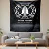 Special Forces Foundation Badge Tapestry Wall Hanging, Military Memorial Emblem Art, Patriotic Wall Decor for Bedroom Living Room Man Cave