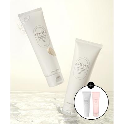 Chicho Pore Purifying Mild Cleanser 120ml X 2  Gift  Herbal Infused Calming Cream Mini 10ml+bouncy Glow Mask 10ml 