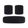 Black Headband Wristband Set Sports Headband Wristband Set for Men Women Running