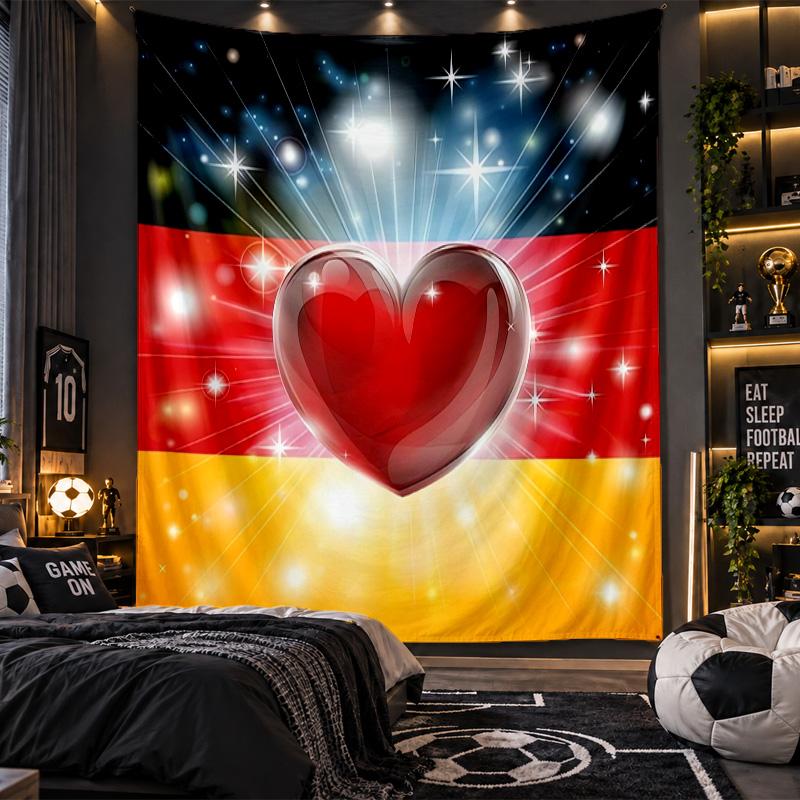Wall Hanging Tapestry Germany national football team Print Cloth for Living Room Bedroom Home Decor