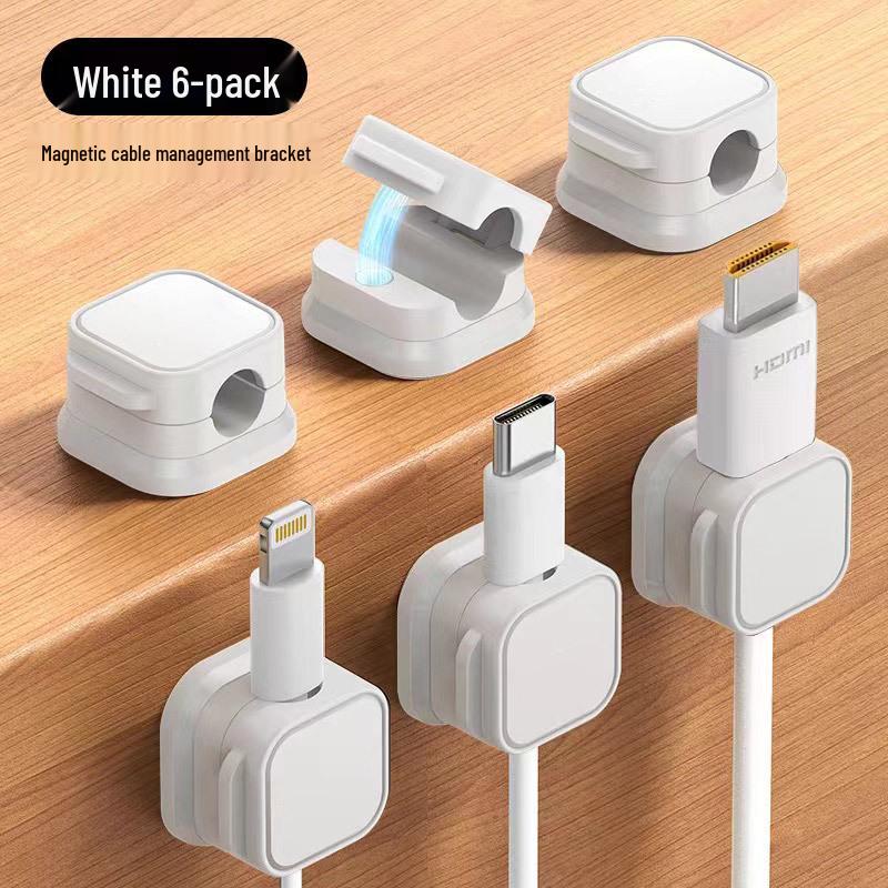 Magnetic Cable Organizer & Clip - Tidy Cord Management Solution