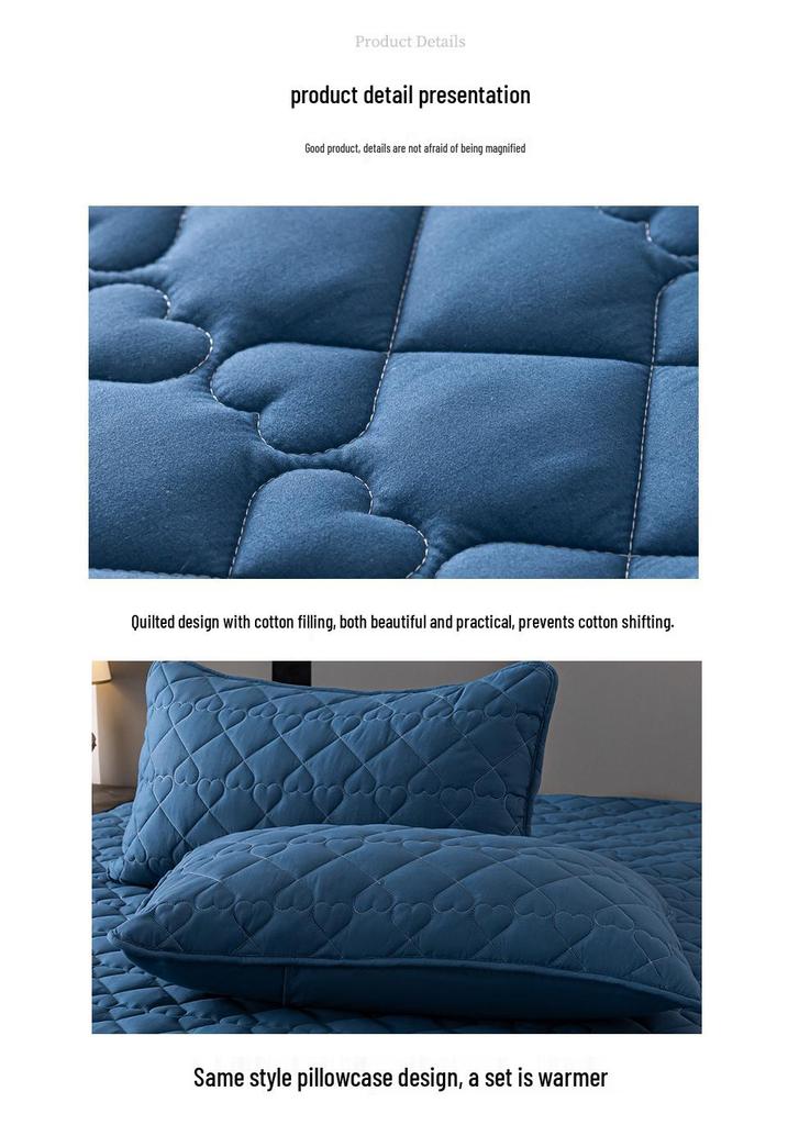 European Style Lace Quilted Bed Skirt - Thickened Skirt Edge for E-commerce Dropshipping