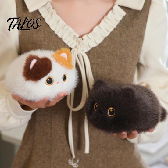 Soft Toy for Toddlers Cute Cat Stuffed Animal Toy, 7.8" Realistic Kitten Plushies, PP Cotton Filled Companion Plush Doll, Birthday Gifts Kids
