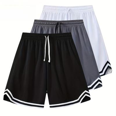 Men's Mesh Shorts Sports Basketball Shorts, Running, Fitness, Quick Drying, Breathable Stretch Shorts